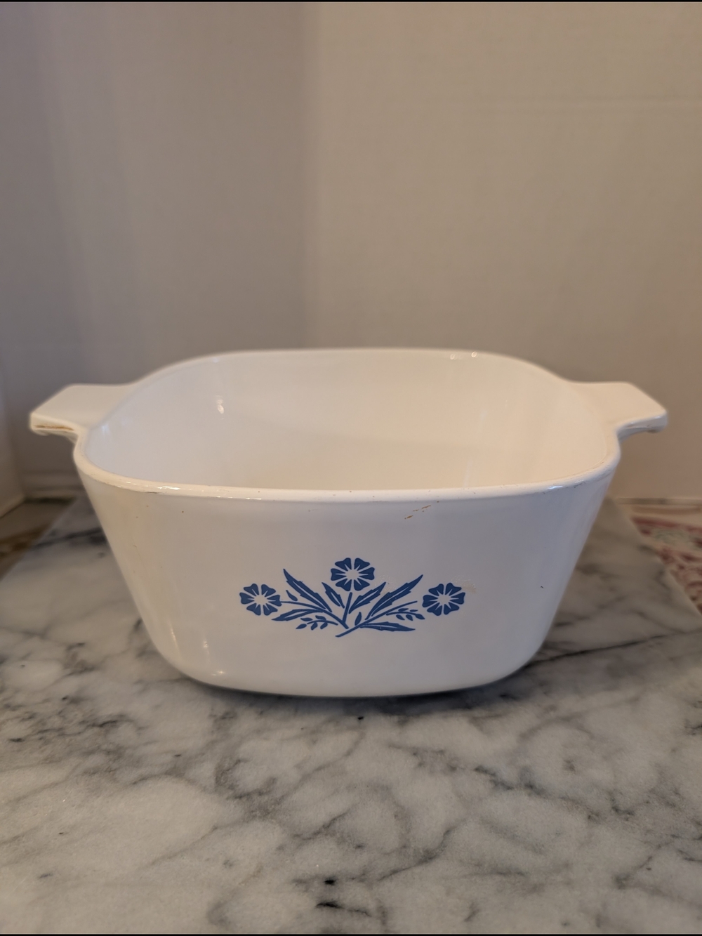 Vintage CorningWare Blue Cornflower Square Baking Dish Made in Canada